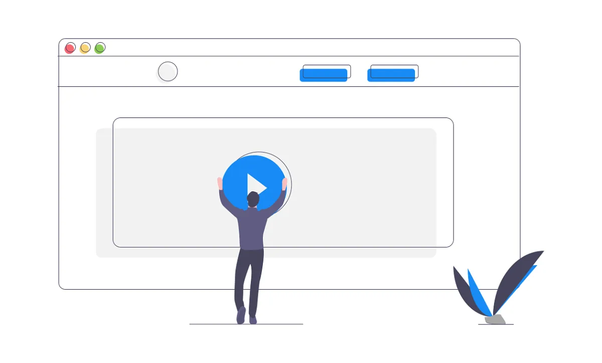 Website design illustration
